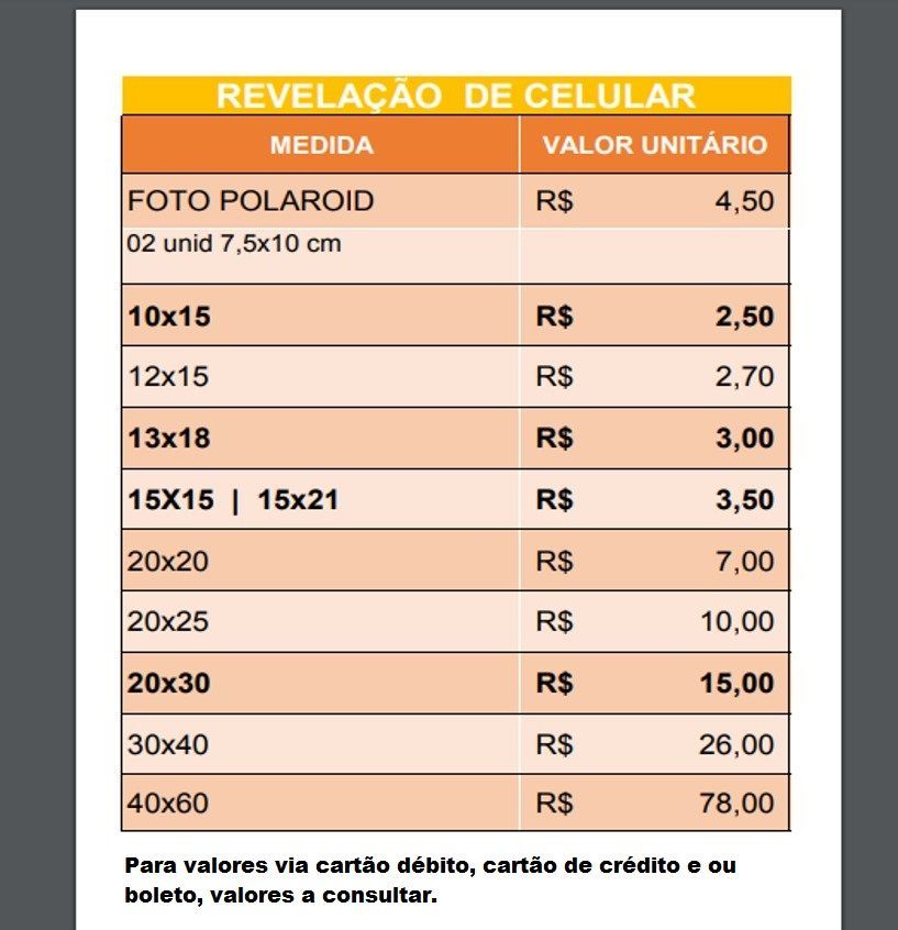 Foto Revelação impressa amadora Foto Revelação impressa amadora - Imagem 1