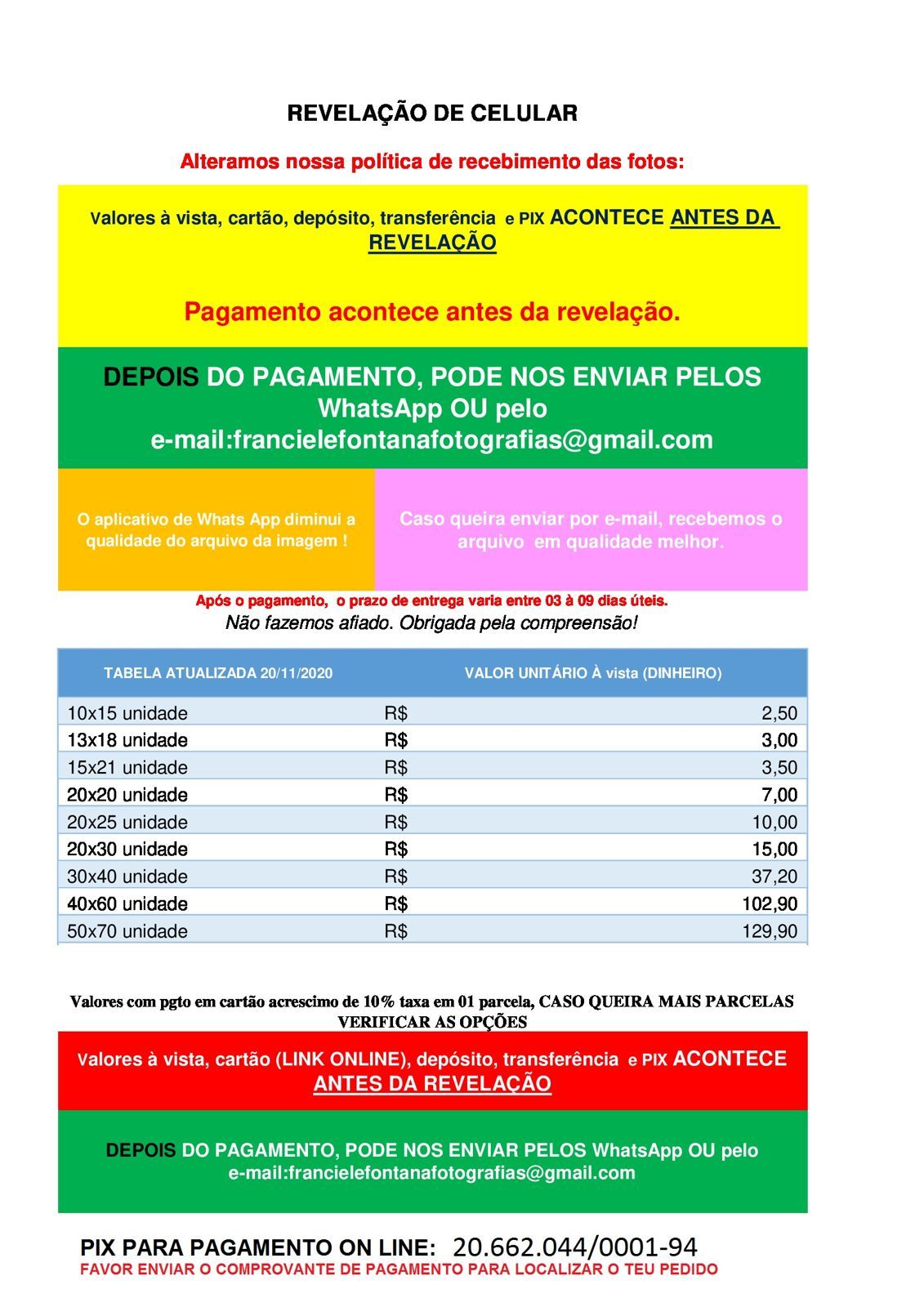 Foto INVESTIMENTO REVELAÇÃO IMPRESSA FOTO AMADORA Foto INVESTIMENTO REVELAÇÃO IMPRESSA FOTO AMADORA - Imagem 0